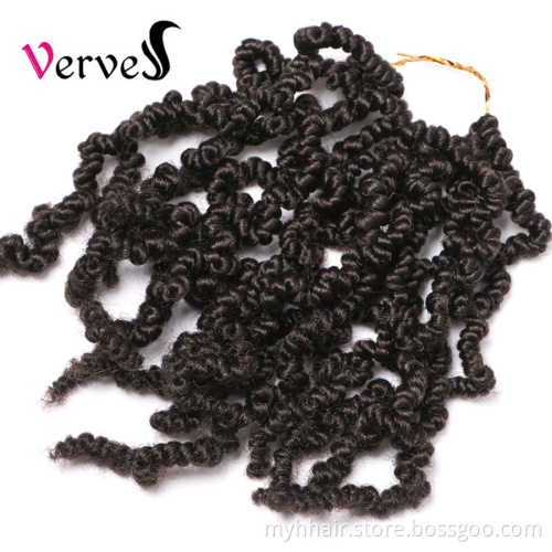Spring Pre-twisted Braids Synthetic Crochet Hair Extensions 10 inch 15 strands/pack Ombre Curly Crochet Twist Braids